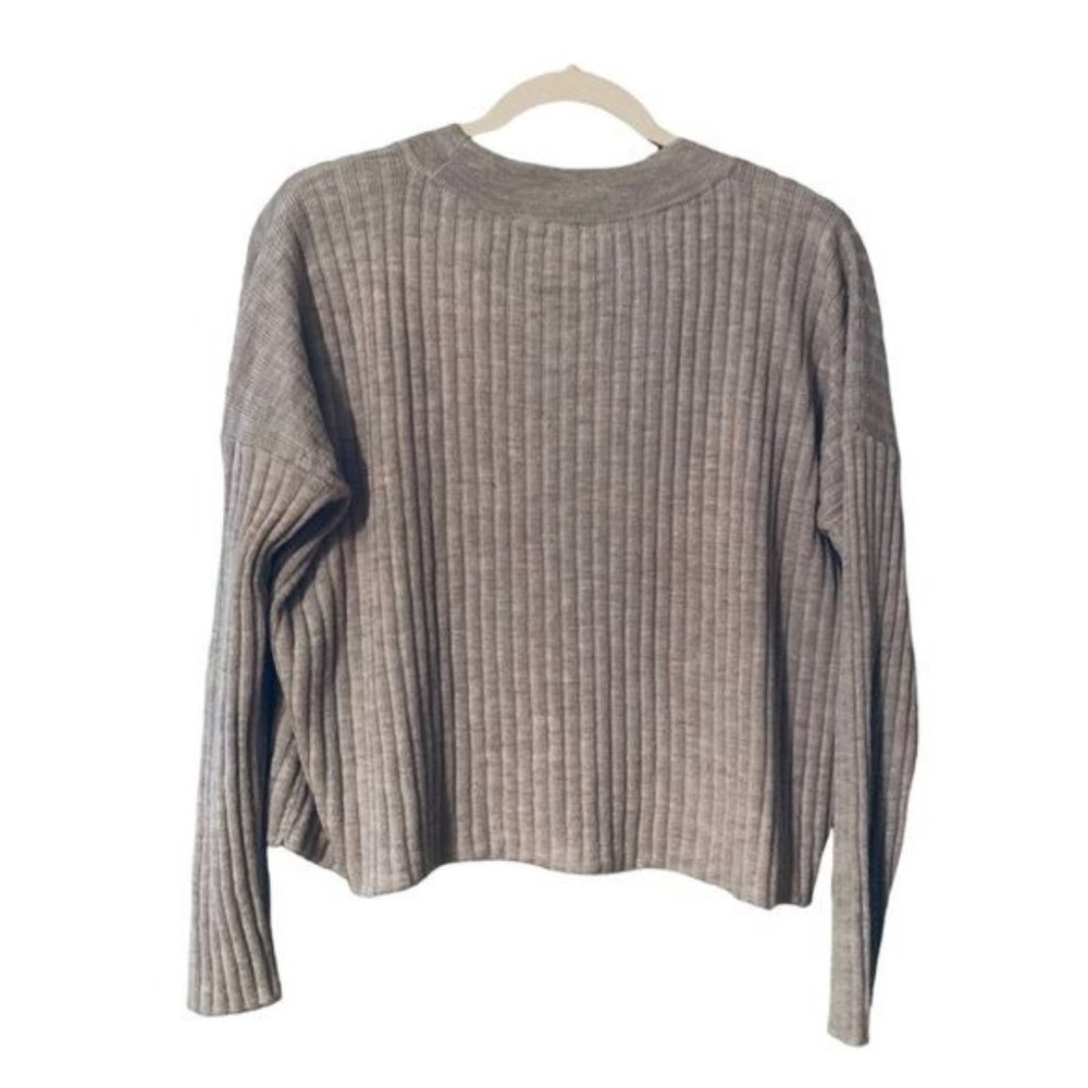 Eileen Fisher Gray Crew Neck Sweater - Picture 4 of 6